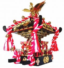 こちらは金鈴神輿ー大紅白Bです。見た目は重量感がありますが、26kgと軽量設計です。